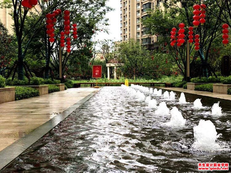 居住区水景（游泳池、喷泉、倒影池）设计要求