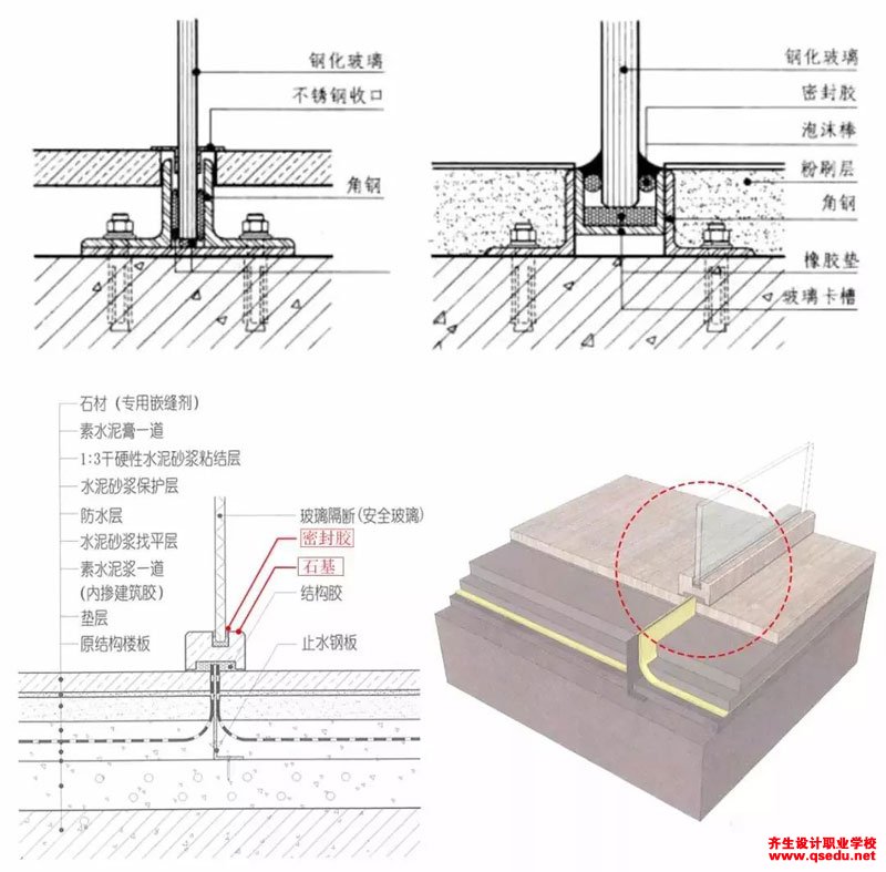 玻璃隔断(墙)构造做法和安装方法是怎样的