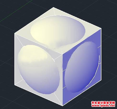  CAD中骰子（色子）三维建模教程