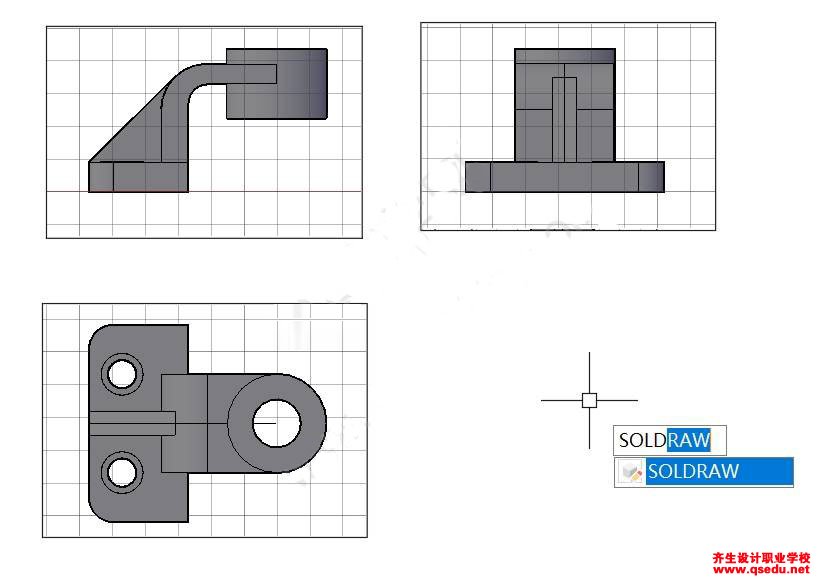 CAD利用布局一键将三维模型导出工程图