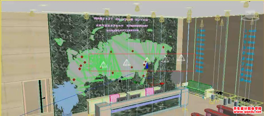 3dmax怎么制作办公楼接待中心的效果图