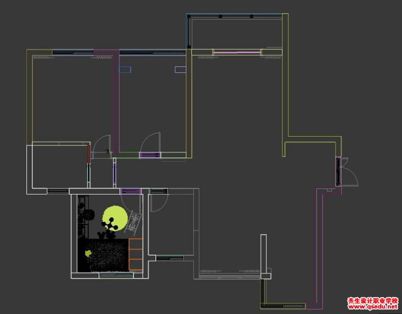 3dmax室内效果图，北欧风格儿童房效果图的做法