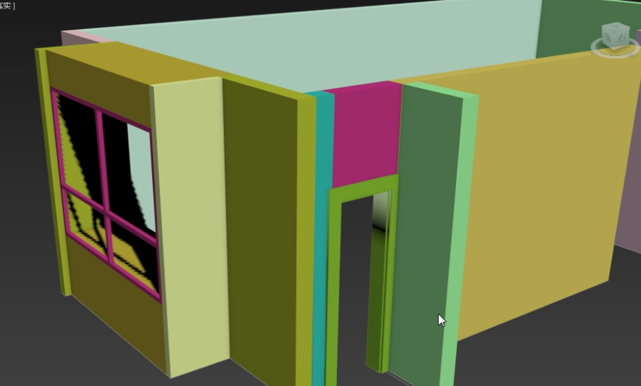 3DsMax室内门框放样建模与门建模的方法