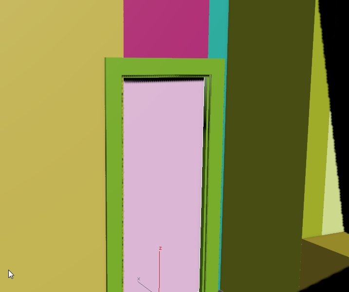 3DsMax室内门框放样建模与门建模的方法