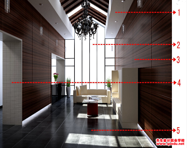 3DMAX效果图，阳光接待厅效果图怎么做？