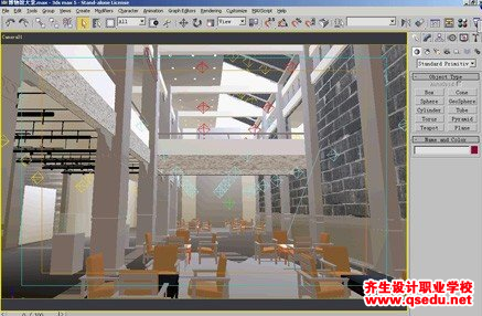 3DSMAX效果图，星级宾馆的完美灯光效果怎么做？