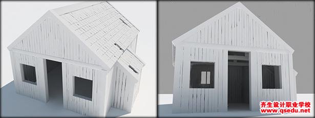3Dmax效果图，精致中世纪房屋效果图制作方法