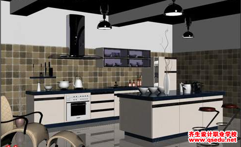 3Dmax精品厨房效果图教程
