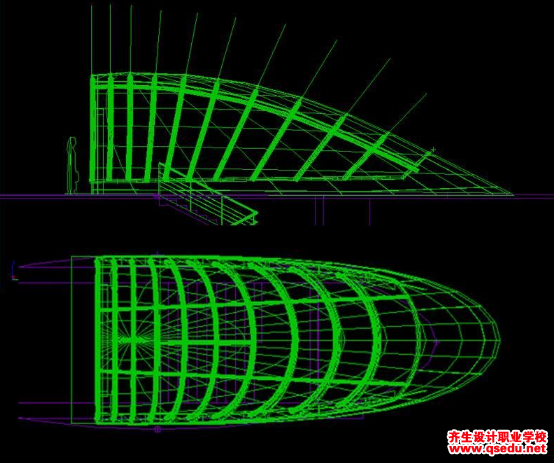 3DMax建模:地下通道入口效果图