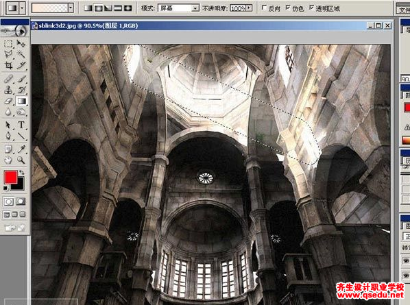 3Dmax“大教堂”内部纹理和后期制作的方法