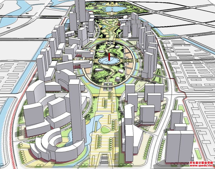 草打大师(su)超高层城市规划设计模型下载