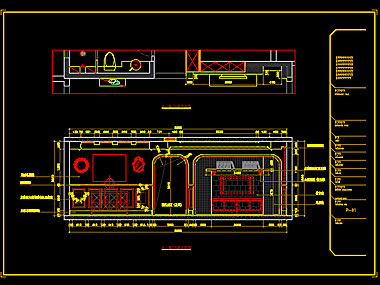 家装CAD图纸[14],美式田园3室2厅CAD施工图全套附效果图