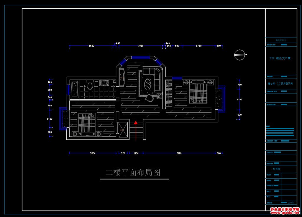 家装CAD图纸[37],地中海风格2层CAD施工图全套附实景图