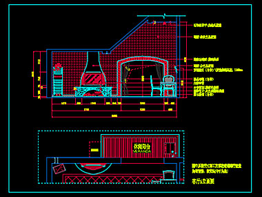 家装CAD图纸[40],地中海风格二房CAD施工图全套附实景图
