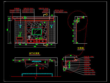 家装CAD图纸[64],欧式风格3室CAD施工图全套免费下载