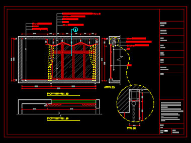 家装CAD图纸[68],欧式风格4室CAD施工图全套免费下载