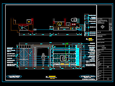 家装CAD图纸[71],现代风格2室CAD施工图全套免费下载