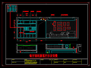 家装CAD图纸[78],现代风格3室CAD施工图全套免费下载