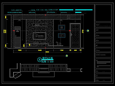 家装CAD图纸[84],创元美景3室2厅CAD施工图全套下载