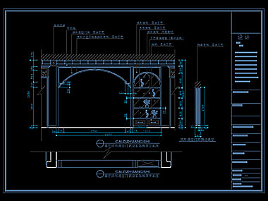 家装CAD图纸[92],简欧风格4居室CAD施工图全套含效果图