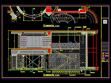 家装CAD图纸[96],欧式风格豪华复式样板房CAD施工图含实景图