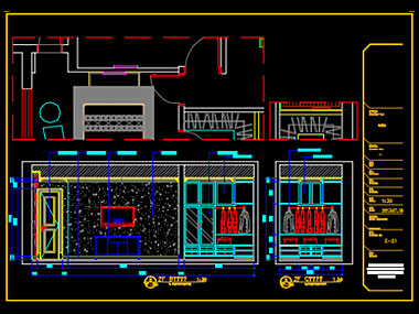 家装CAD图纸[104],别墅设计CAD是施工图含软装配置