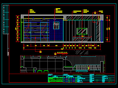 家装CAD图纸[141],现代风格样板房CAD施工图全套下载