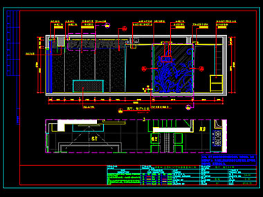 家装CAD图纸[146],现代风格复式样板房CAD施工图 嘉葆润