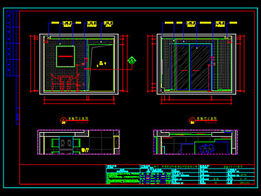 家装CAD图纸[159],现代风格风景晨园样板房CAD施工图全套