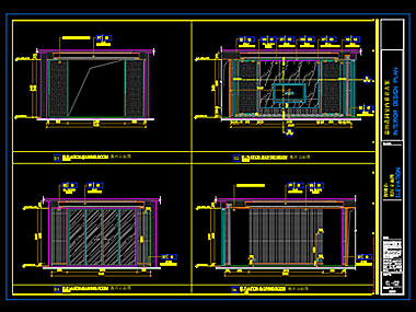家装CAD图纸[180],中式风格180㎡大平层CAD施工图 益田花园