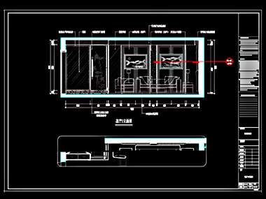 家装CAD图纸[185],新中式风格4室2厅CAD施工图 融侨花园