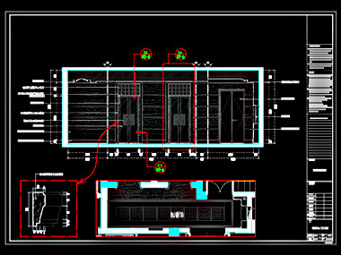 家装CAD图纸[186],中式风格500㎡豪宅CAD施工图 福安水岸名居