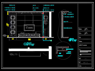 家装CAD图纸[187],中式风格3室2厅CAD施工图全套